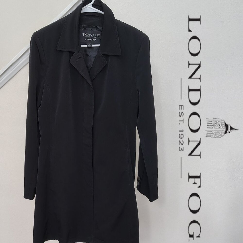 Towne collection by London Fog Black Coat 